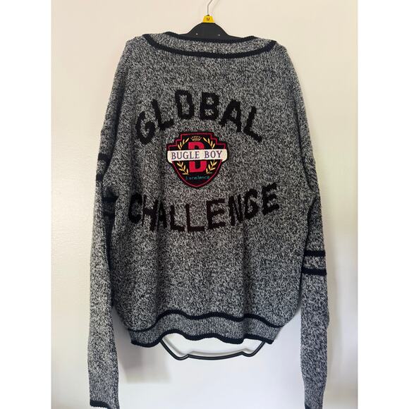 Vintage Bugle Boy Cardigan Mens Large 1980s Retro‎ - Picture 3 of 6